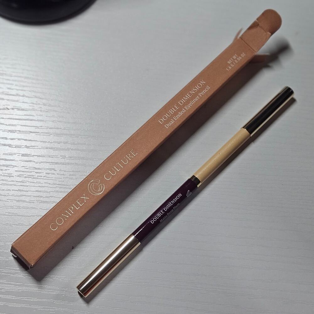 Complex Culture Dual Ended Eyeliner Pencil Matte Deep Plum / Metallic Pearl
